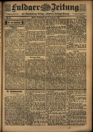 Ausgabe vom Donnerstag, den 19. September 1901.