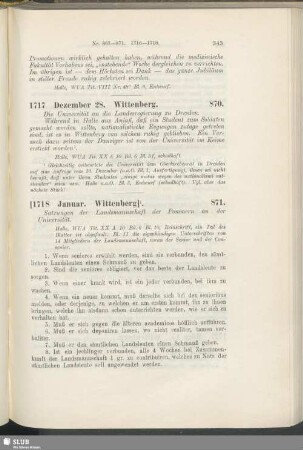 871. [1718, Januar. Wittenberg]