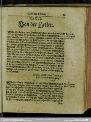 XXXVI. Von der Hellen