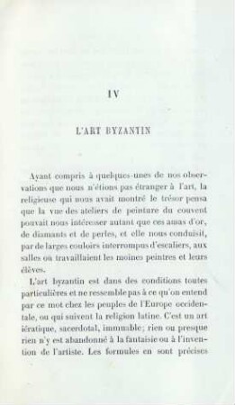 IV. L'art Byzantin