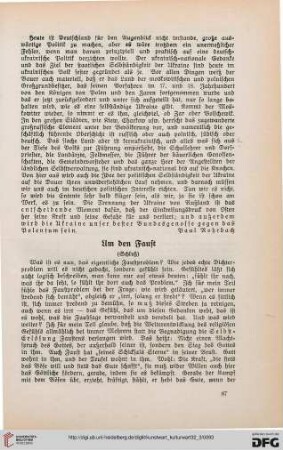32: Um den Faust : (Schluß)