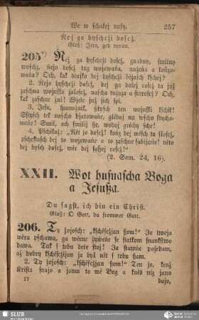 XXII. Wot husnascha Boga a Jesußa