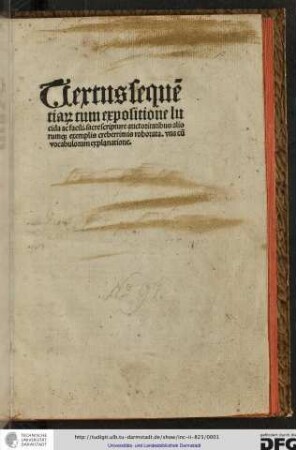 Textus sequentiarum, cum optimo commento