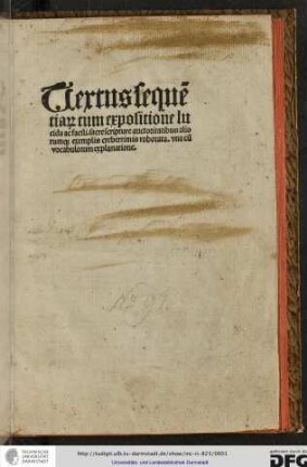Textus sequentiarum, cum optimo commento