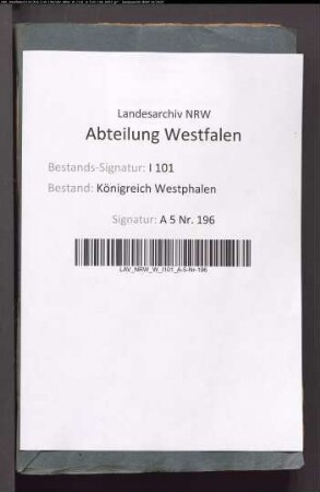 Spezialverzeichnisse sämtlicher Jahresrevenuen des aufgehobenen Domstifts Minden