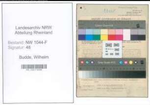 Entnazifizierung Wilhelm Budde , geb. 19.08.1905 (Steuerberater)
