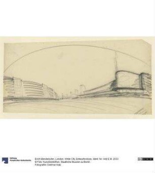 London, White City, Entwurfsskizze