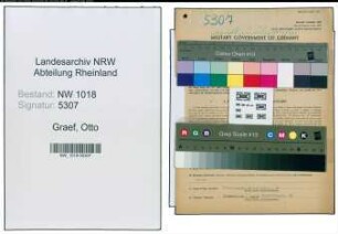 Entnazifizierung Otto Graef , geb. 25.07.1900 (Strassenbauunternehmer)