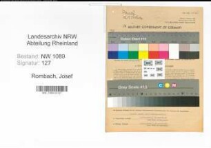 Entnazifizierung Josef Rombach , geb. 21.06.1899 (Polizeimeister)