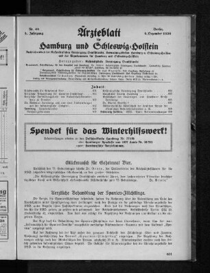 Spendet für das Winterhilfswerk!