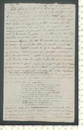 Brief von Adelbert von Chamisso an Charles de Chamisso