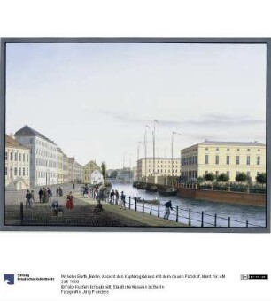 Berlin. Ansicht des Kupfersgrabens mit dem neuen Packhof