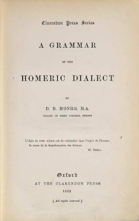 A grammar of the Homeric dialect