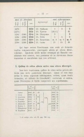 2. Quibus de rebus altera series cum altera discrepet.