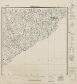 2692 (alte Nr.: 1279) Gr. Leschienen, Meßtischblatt (4cm - Karte)