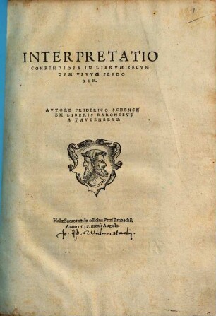 Interpretatio Compendiosa In Librvm ... Vsvvm Fevdorvm, 2