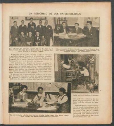 Un periódico de los universitarios