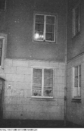 Dresden, Johannstadt. Strom sparen, Dezember 1951