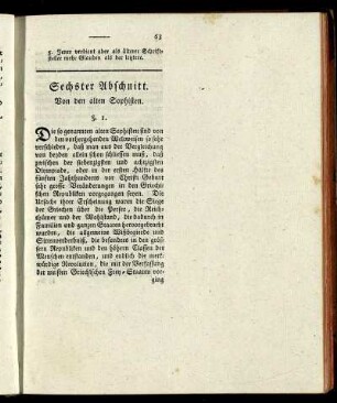Sechster Abschnitt. - Zehnter Abschnitt.