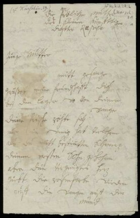 Brief von Anna Luise Karsch an Elisabeth Raspe
