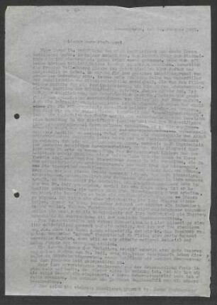 [Brief von Julius Bahle an Otto Selz vom 10. Februar 1937]