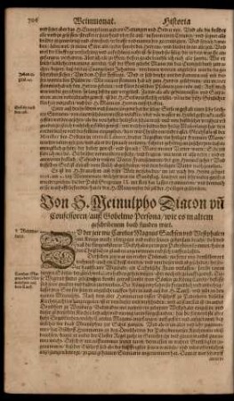 Von S. Meinulpho Diacon ...