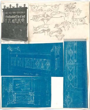 Rosenbauer, Gregor; Frankfurt; Studienarbeiten - Schrank, Truhe, Scharnier (Ansicht, Perspektive, Detail)