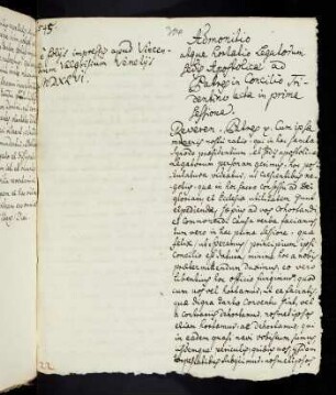 304r-313v, Admonitio atque hortatio legatorum sedis apostolicae ad Patres in concilio Tridentino, lecta in prima sessione, 1546