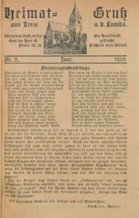 9.1918: Heimatgruß aus Treis a. d. Lumda