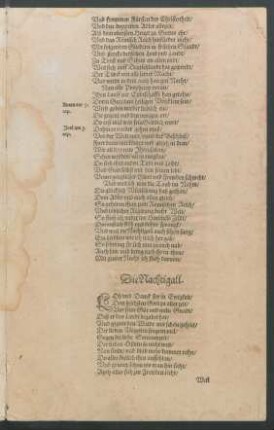 Die Nachtigall.
