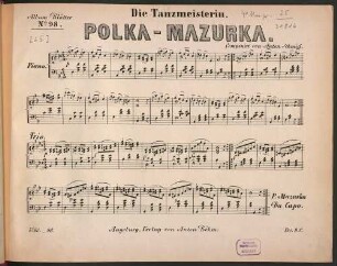 Die Tanzmeisterin : Polka-Mazurka