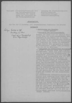Hagelloch: Pfarrbericht 1947