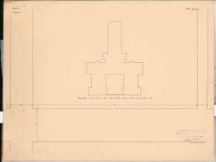 Volksbibliothek Schinkelwettbewerb 1902: Lageplan 1:500