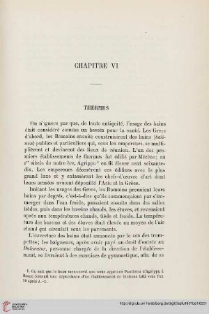 Chapitre VI: Thermes