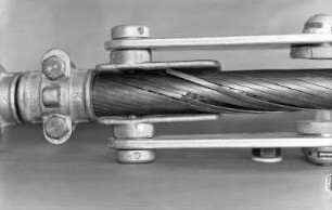 Freileitungstechnik. Hohlseil-Bruchstück für Schwingungsversuch III. Radebeul-Kötzschenbroda, Elektroarmaturenwerk JWH
