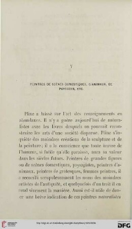 V: Peintres de scènes domestiques, d'animaux, de paysages, etc.