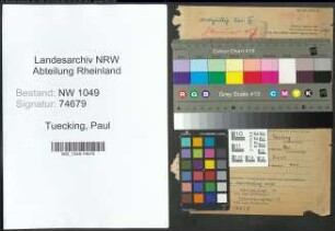 Entnazifizierung Paul Tuecking , geb. 02.12.1903 (Angestellter)