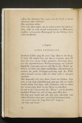 Elkes Entschluss