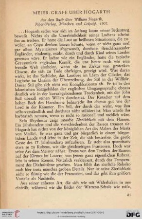 Meier-Gräfe über Hogarth