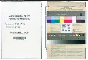 Entnazifizierung Jakob Kleinkorst , geb. 23.03.1894 (Arbeiter)