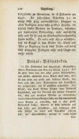 Privat-Bibliotheken.