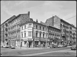 Blick auf die Ecke Wilmersdorfer/Haubachstraße
