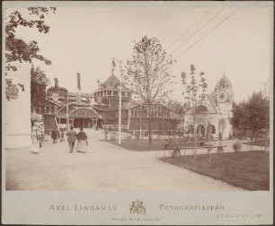 Pavillon der schwedisch-dänischen Fischereiausstellung.