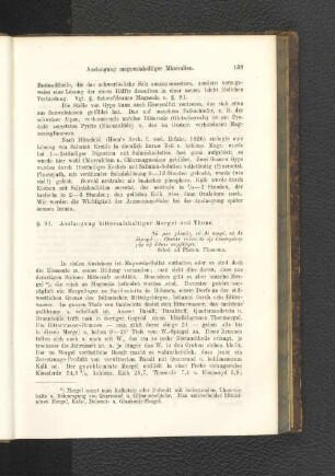 § 91. Auslagerung bittersalzhaltiger Mergel und Thone.