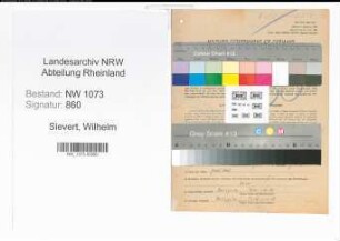 Entnazifizierung Wilhelm Sievert , geb. 05.05.1891 (Kaufmann)