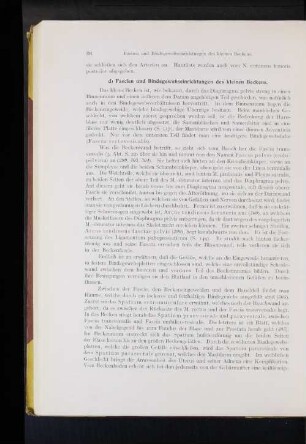 d) Fascien und Bindegewebseinrichtungen des kleinen Beckens.
