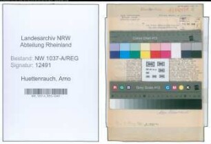 Entnazifizierung Arno Huettenrauch , geb. 00.00.0000 ()