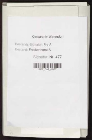 Einnahme- und Ausgabe-Register des Armenamtes von Freckenhorst
