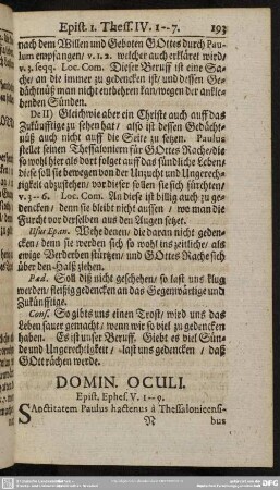 Domin. Oculi. Epist. Ephes. V. 1-9