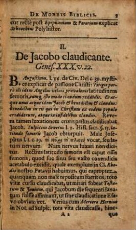 De Morbis Biblicis : Miscellanea medica